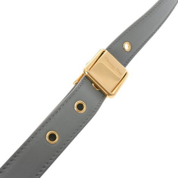 CHRISTIAN DIOR Bobby Small Bag Grey Calf Shoulder - Picture 8 of 12